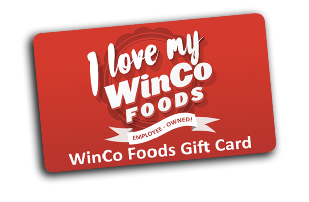 Red WinCo Foods Gift Card