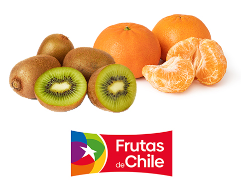 Kiwifruit and mandarins.